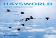 HAYSWORLD€¦ · 28 Hays’ Corner HR-Report 2014/2015: Führung bewegt Unternehmen 29 Hays’ Corner Schnelle Märkte – flexible Arbeit 30 HaysWorld online und Gewinnspiel 31