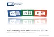 Anleitung für Microsoft Office - uni-wuerzburg.de€¦ · 2 Vorgaben für Excel, Word und PowerPoint..... 4 2.1 Ändern der Farbe, Art oder Stärke von Linien ... Für die Erstellung