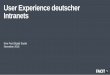 User Experience deutscher Intranets - Facit digital · Das Intranet erleichtert die interne Kommunikation (z.B. durch das Mitarbeiterverzeichnis etc.). 19. ... für erfolgreiche digitale