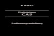 CA5 Intro (G)2 KAWAI DIGITAL PIANO CA5 Achtung: Um Verletzungen zu vermeiden, fassen Sie das Oberteil nicht an den äußeren Seiten an. 4. Halten Sie die Rückwand (B) hinter das Pedalteil