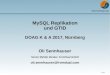 MySQL Replikation und GTID - FromDual › sites › default › files › mysql_gtid...Changes in MySQL 5.1.5 (2006-01-10) Replication: Added the binlog_format system variable that