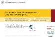 Strategisches Management und Nachhaltigkeit Strategisches Management und Nachhaltigkeit â€¢ Episode