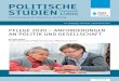 Politische studienthemenheft 1/2016 · 1/2016 ThemenhefT // PoLITISChe STUDIen 3 Der Bereich Pflege entwickelt sich zu einer der großen gesellschaftspolitischen Her-ausforderungen