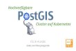 Hochverfügbare Cluster auf Kubernetes › 2020 › attachments › ... · ist DER PostgreSQL high-availability manager ist Zalando's Postgres Image incl. Patroni betreut Spilo auf