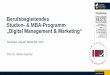 Berufsbegleitendes Studien- & MBA-Programm „Digital ...€¦ · globalen A.T. Kearney B2B Sales Competence Centers Experte für Wachstum, digitalen Vertrieb & Marketing • Dr