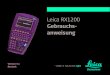 Leica RX1200 - ETH Zwebarchiv.ethz.ch › ... › tps1200 › RX1200_User_de.pdfEs können maximal drei Systemsprachen gleichzeitig gespeichert werden - Englisch und zwei andere Sprachen