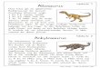 Allosaurus › f › 2111qltpvf › 1 › Kleine_DinosaurierKartei.pdf · Infokarte 1 Allosaurus Diese Echse gilt als gefährlichster Raubdinosaurier der Jurazeit. Erwachsene Allosaurier