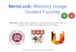 MemLock: Memory Usage Guided Fuzzing · International Conference on Software Engineering (ICSE) 2020 4 Background Problem Example Solution Evaluation Summary • A lot of research