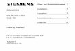A Getting Started - Siemens · 2015-01-24 · CU240S Getting Started, 10/2007 2 Sicherheitshinweise Dieses Handbuch enthält Hinweise, die Sie zu Ihrer persönlichen Sicherheit sowie