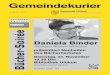 Bücher-Soirée Eintritt CHF 10 · 1 Gemeindekurier N. r35/1611. . 2017 Daniela Binder «Obergass Bücher» Winterthur präsentiert Neuheiten des Bücherherbstes Dienstag, 21. November