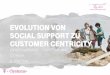 Evolution von Social Support zu Customer Centricity€¦ · Das Social Web powered by people Partner Interagieren Neue Business Modelle, Services & Produkte Interagieren Lösungen