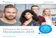 MEDIADATEN · 2019-09-16 · MEDIADATEN  Werbung an der Hochschule Mediadaten 2019 1 9 9 6 - 2 0 6 20 Jahre 2019