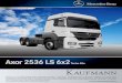 Axor 2536 LS 6x2 - Kaufmann · 2017-09-07 · Mercedes-Benz se reserva el derecho de cambiar las especificaciones de sus productos sin previo aviso. Fotos pueden incluir opcionales