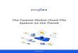 The Fastest Global Cloud File System on the Planet...More recently, disk-to-disk-to-cloud data protection solutions have appeared, offering the scalability, availability, and consumption