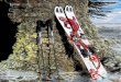 Reportage | Skitouren am Pazifischen Feuerring · Reportage | Skitouren am Pazifischen Feuerring Am Lonquimay (2865 m) flankieren mächtige Araukari-en mit stacheligen Krakenar-men