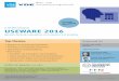 USEWARE 2016 - TU Dresden · 2016-05-17 · Fachtagung USEWARE 2016 steht der Mensch im Industrie-4.0-Zeitalter. Intelligente Komponenten kommunizieren schon heute eigenständig über