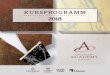 KURSPROGRAMM 2018 · Wir starten mit der Chocolate Academy™ in Köln bereits in unser viertes Jahr und können es kaum erwarten Ihnen unser spannendes neues Kursprogramm 2018 zu