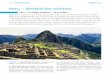 Peru – Weltkirche erleben...10. Tag: Heiliges Tal der Inka. Die festungsarti-ge Stadt Pisac ist bekannt für seinen Kunsthand-werksmarkt – ein Erlebnis für die Sinne. Am Nach-mittag