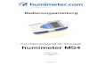 Feuchtemessgerät für Streusalz humimeter MS4 · 2019-01-22 · Seite 4 Version 1.2_de Zu beachten: Das MS4 hat eine maximale Messtiefe von 30mm, angezeigt wird ein Durchschnittswert