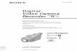 Digital Video Camera Recorder · ©2003 Sony Corporation Bedienungsanleitung Lesen Sie diese Anleitung vor Inbetriebnahme des Geräts bitte genau durch und bewahren Sie sie zum späteren
