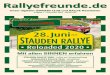 Rallyefreunde...Rallyefreunde.de Unser digitaler OWNERS CLUB und RALLYE Newsletter Ausgabe 1 –November 2019 –Media-PDF STAUDEN RALLYE 2020 - Infos zur Veranstaltung DONAURIES RALLYE