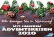 MIT UNSEREN ADVENTSREISEN 2020 - BTO · 2019-11-18 · Weihnachtsmarkt NEU 24 Hyggelige Adventszeit am Øresund 25 Helsinki - Minikreuzfahrt in die Weihnachtsstadt 25 Advent mit den