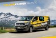 TALENTO - global-uploads.webflow.com... · häuser, Gebirgsserpentinen oder Campingplatz – der Yellow camper Talento kann sie alle. Das kompakte Fahrzeug findet überall Platz