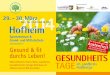 Gesund & fit durchs Leben in Zusammenarbeit mit 29. - 30. März … · 2020-01-23 · Gesund & fit durchs Leben Sportzentrum & Grund- und Mittelschule Johannisstraße 27 29. - 30