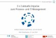 3 x 2 aktuelle Impulse zum Prozess- und IT-Management · 2018-06-20 · Die folgende Modellierungssprache ist für unsere Organisation relevant 3,65 4,19 4,1 4,47 0 0,5 1 1,5 2 2,5