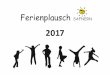 2017 2016 - Prim Safnernferi ... 2016 2017. Kursübersicht Ferienplausch Safnern 2017 Woche 1 Montag 10.04.2017 ... 30 ) Unihockey Ostermontag 31 ) Bowlingspass NACHMITTAG NACHMITTAG