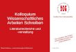 Wissenschaftliches Institut fأ¼r Kulturpolitik Arbeiten ... Wissenschaftliches Arbeiten Schreiben Literaturrecherche