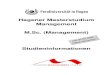 Hagener Masterstudium Management M.Sc. (Management) · Studieninformationen zum M.Sc. (Management) 6 Fach-/Semesterübersicht 1. Semester 1.1 Lehrmodul „Grundlagen der Unternehmensführung,