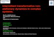 Intermittent transformative non- stationary dynamics in complex … · 2012-03-23 · [20] May RM Stability and complexity in model ecosystems: monographs in popu-lation biology,