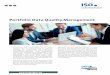 Portfolio Data Quality Management - ISO-Gruppe · 2020-07-31 · Master Data Management und Master Data Gover-nance bilden Schwerpunkte, innerhalb derer wir verschiedene Szenarien