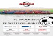 FC BADEN 1897 FC WETTSWIL-BONSTETTEN...2019/05/18  · shop.rvbw.ch Kaufen und erneuern Sie Ihr A-Welle und Z-Pass Abo online. Jetzt Abos online shoppen! Filialen in: Baden-Kappelerhof,
