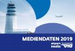 Vienna Airport-MEDIA Mediendaten 2018 2019-12-09آ  Leuchtkasten beim Abgang zur Passkontrolle mit einer