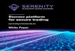 Escrow platform for secure trading - Serenity Financial · Unser Ziel ist es, einen unabhängigen Marktplatz mit einem Smart Contract Depository zu schaffen, der alle Handels- und