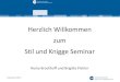 Herzlich Willkommen zum Stil und Knigge Seminar · 2016-04-18 ·  Herzlich Willkommen zum Stil und Knigge Seminar Romy Brockhoff und Brigitte Pichler