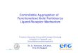Controllable Aggregation of Functionalized Gold Particles by … · 2007-04-09 · Presentation overlook. Name Gold particles synthesis and characterization H[AuCl4] +3 + Au 0 + KCl