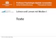 Lehren und Lernen mit Medien · 2020-04-14 · •Kurze und einfache Sätze ... Zusammenfassung •Ungegliedertheit –Zusammenhanglosigkeit •Zusammenhangloser Text ... An eye-tracking