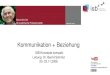 Kommunikation + Beziehungbibliothek.isb-w.eu/.../02_Kommunikation_Beziehung.pdf · 2017. 6. 9. · als Slideshare-Präsentation und als Audio zum Download. CC-by-Lizenz, Autor: Bernd