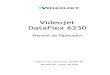 Videojet DataFlex 6230 · Manual do Operador Videojet DataFlex 6230 - Rev. AA 1-1 Seção 1 Introdução Este capítulo descreve os seguintes tópicos: • Descrição do equipamento