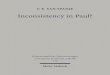 Inconsistency in Paul?. A Critique of the Work of Heikki ... · studies on Paul were, of course, not to be ignored. Yet I decided to confine myself only to the most important and
