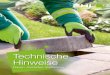 Technische Hinweise - EHL AG · Viele gute Gründe sprechen heute für den Einsatz wasserdurch- ... empfehlen wir, dass Sie an Ihren Garten- und Terrassenmöbeln Filzfüße anbringen