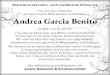 Andrea Garcia Benito...Andrea Garcia Benito im Alter von 53 Jahren. Frau Garcia Benito war seit 2002 in unterschiedlichen Funktionen im Vertrieb unseres Unternehmens tätig. Wir sind