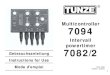 Multicontroller 7094 - Tunze€¦ · 5 General aspects The TUNZE Multicontroller 7094 is an electronic control unit for Turbelle ® electronic pumps 7200/ 2, 7300/2, 7400/2 and their