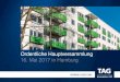 Ordentliche Hauptversammlung 16. Mai 2017 in Hamburg · III. Entlastung Vorstand für 2016 IV. Entlastung Aufsichtsrat für 2016 V. Wahl des Abschlussprüfers für 2017 VI. Aufhebung