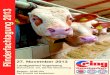 2013 Rinderfachtagung - Ringgemeinschaft€¦ · 14:30 Uhr: Pansenazidose in der Rindermast: Entstehung, Konsequenzen und Prophylaxemöglichkeiten Dr. Malte Lohölter Dr. Eckel GmbH,