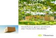 Holzhaus ganz einfach - die Holz100 Mobilie.Das pure Einzelmodul ist optimal für Deine Idee in einem Raum. Es kommt mit Holzfassa-de, Fenstern, Türen und Dach. Innen werden alle