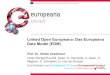 Linked Open Europeana: Das Europeana Data Model (EDM)Linked Open Europeana / DINI-Repositorien Prof. Dr. Stefan Gradmann, Humboldt Universität zu Berlin Europeana V1.0 WP3 / EuropeanaConnect